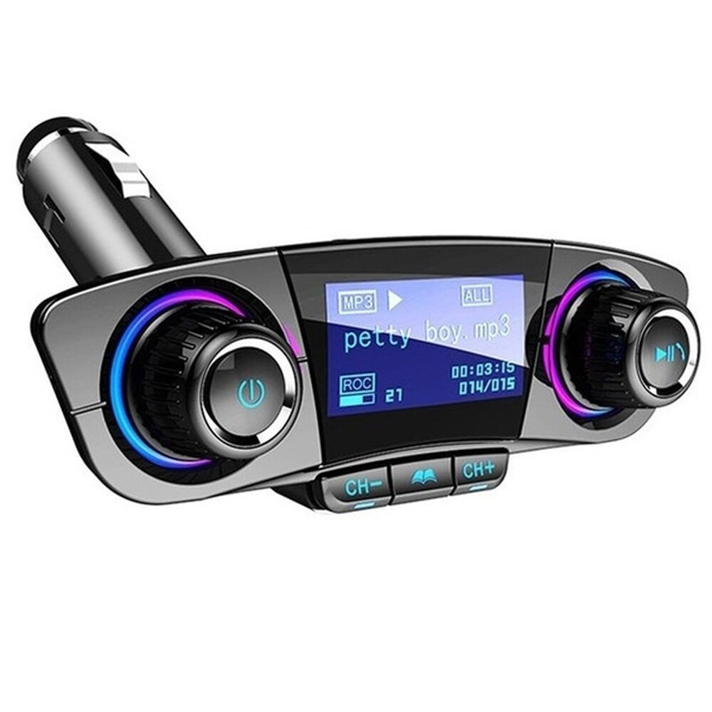 BT Handsfree FM Transmitter Aux Modulator Car Kit Car Audio MP3 Player with Charge Dual USB Car Charge Auto Accessories