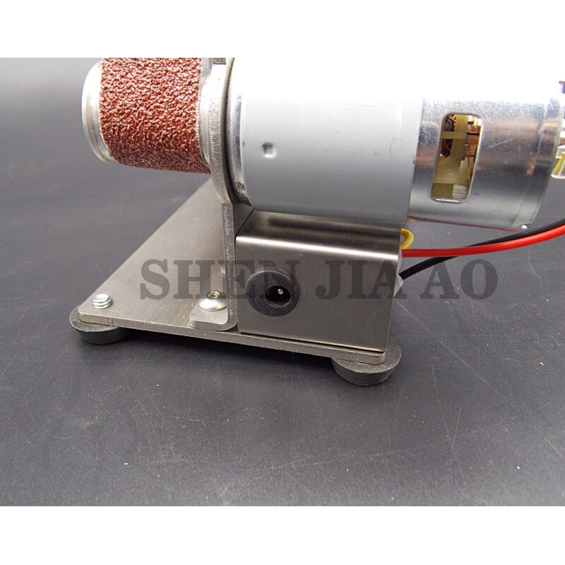 Small Mini Belt Machine Stainless Steel DIY Belt Grinding And Polishing Machine Desktop Fixed Angle Sharpening Machine 110-220V