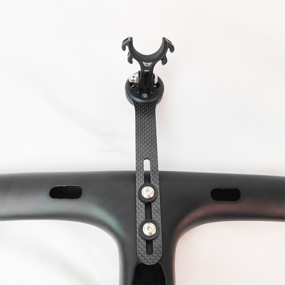 HYGGE-Bike Carbon Fiber Computer Mount Stem, houder, Tafelrek voor Garmin, Bryton, Wahoooo Bike Computer, C