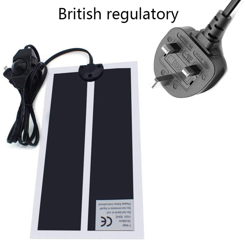 Heating Warm Pad Adjustable Temperature Controller Incubator Mat Tools Terrarium Reptiles Pet Pad Heat Mat 5-28W Climbing: Australia regulatory / 14W
