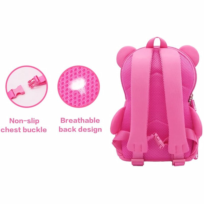 NOHOO sac à dos enfants mignon étanche enfant en bas âge sac à dos 3D dessin animé sacs d'école pour filles sac de voyage pour enfants