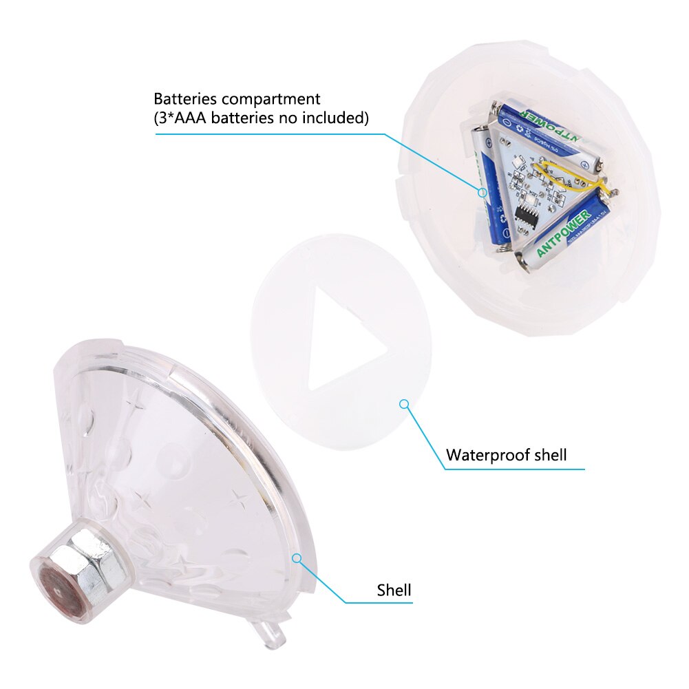 1-4Pcs Floating Underwater Light RGB Submersible Light LED Disco Party Glow Show Swimming Pool Tub Spa Lamp Baby Bath Light