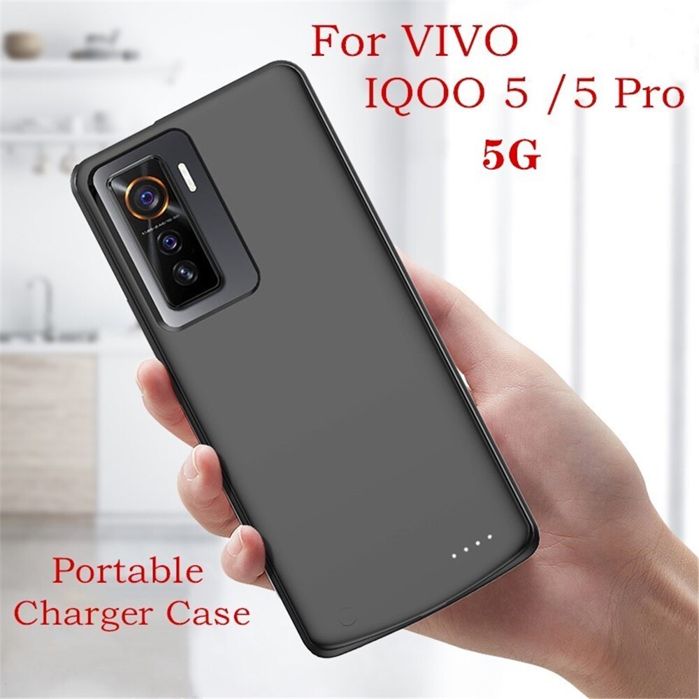 6800mAh Battery Charger Cases For VIVO IQOO 5 Pro Battery Case External Battery Powerbank Case For IQOO 5 Charging Cover