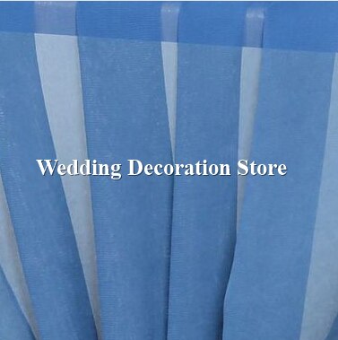 Chiffon Bogen Gardinen Tafel draussen Hochzeit Hintergrund Vorhang Zeremonie Drapieren Schleier Laube Stoff Veranstaltung Party Vorhänge DIY Dekor: Blau