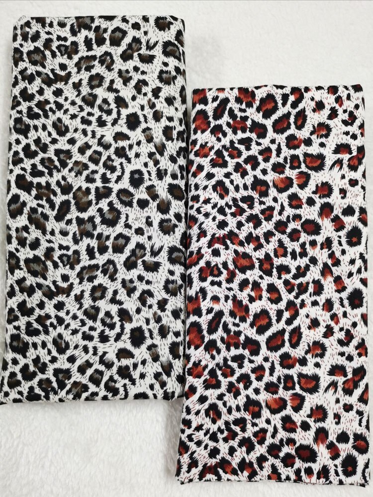 Luipaardprint kleurrijke katoenen poplin stof bedrukt naaimateriaal doe-het-zelf thuis kleding textiel weefsel patchwork