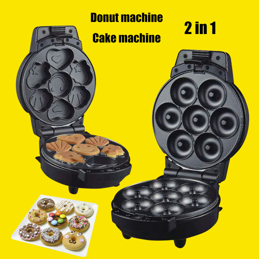 EU Plug 2 In1 Electric Egg Cakes Machine Baked Dessert Making Machine Making Cupcake Kid Dessert for Breakfast Milk-Tea Shop Bar