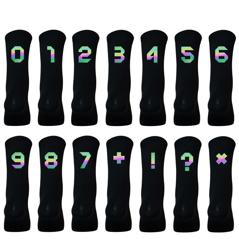 1 para kolorowe odblaskowe skarpety rowerowe sporty rowerowe oddychające szybkie suche Knitting Mid-tube wiosna letnie skarpetki damskie i męskie