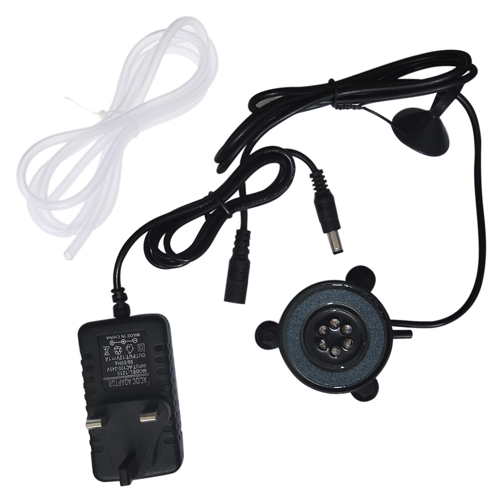 LED Air Bubble Light Underwater Submersible Fish Tank Light Color Changing Aquarium Air Bubble Lamp Aeration tools: UK