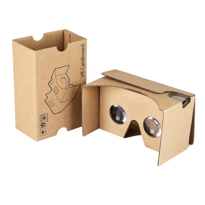 Diy Magneet Kartonnen Virtual Reality Vr Mobiele Telefoon 3D Bekijken Bril Voor 5.0 &quot;Scherm Vr 3D Bril
