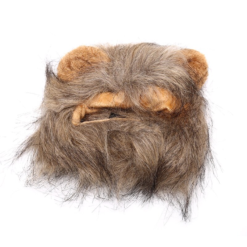 Śmieszne słodkie zwierzątko lwia grzywa czapka z peruką kapelusz dla kota Halloween Boże Narodzenie ubrania przebranie z uszami jesień zima kostium Cosplay: zielony