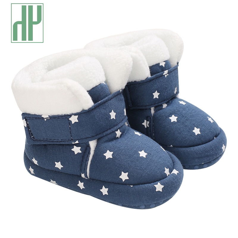 Winter Baby Cotton Shoes Boots For Girl Toddlers Boy Slip-on Snow Warm Round Toe Non-slip Kids' Shoes Ankle Boot 0-1 Years