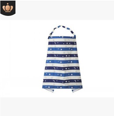 Cubierta de lactancia materna para mamá, delantal de algodón para bebés, mantón ajustable,: Stripe star
