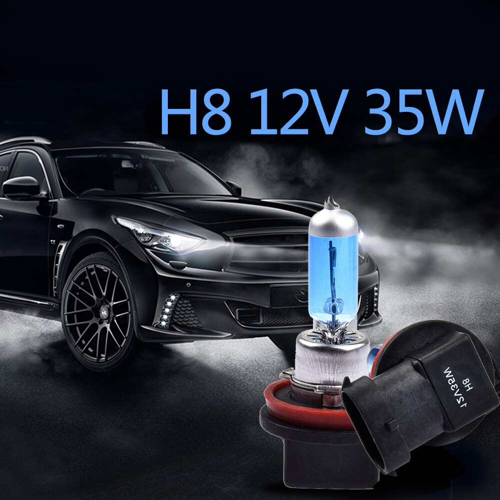 2 Stuks Auto Koplampen H8 12V 35W Quartz Ultra-Wit Licht Halogeenlamp Ultra-wit Licht