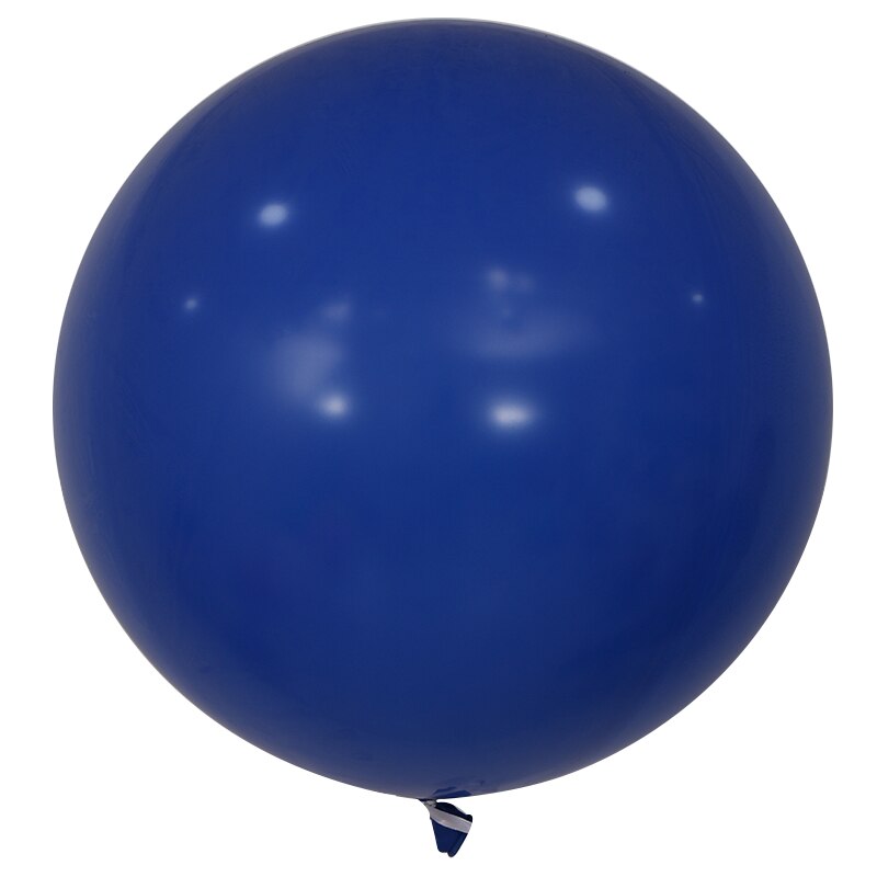 1PC Giant 90cm 36 inch Colorful Round Latex Balloons Helium Inflable Wedding Birthday Party Large Balloon Decoration: Dark blue