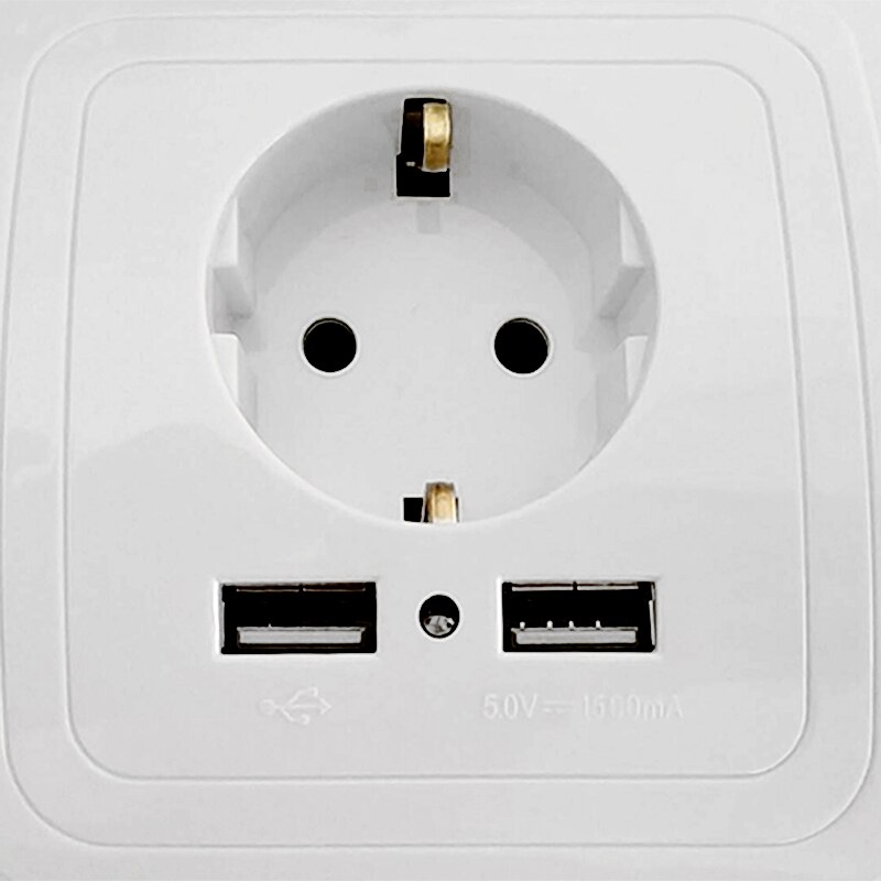 USB German Socket German Standard Power Outlet European Socket European Regulations European Standard Wall Socket