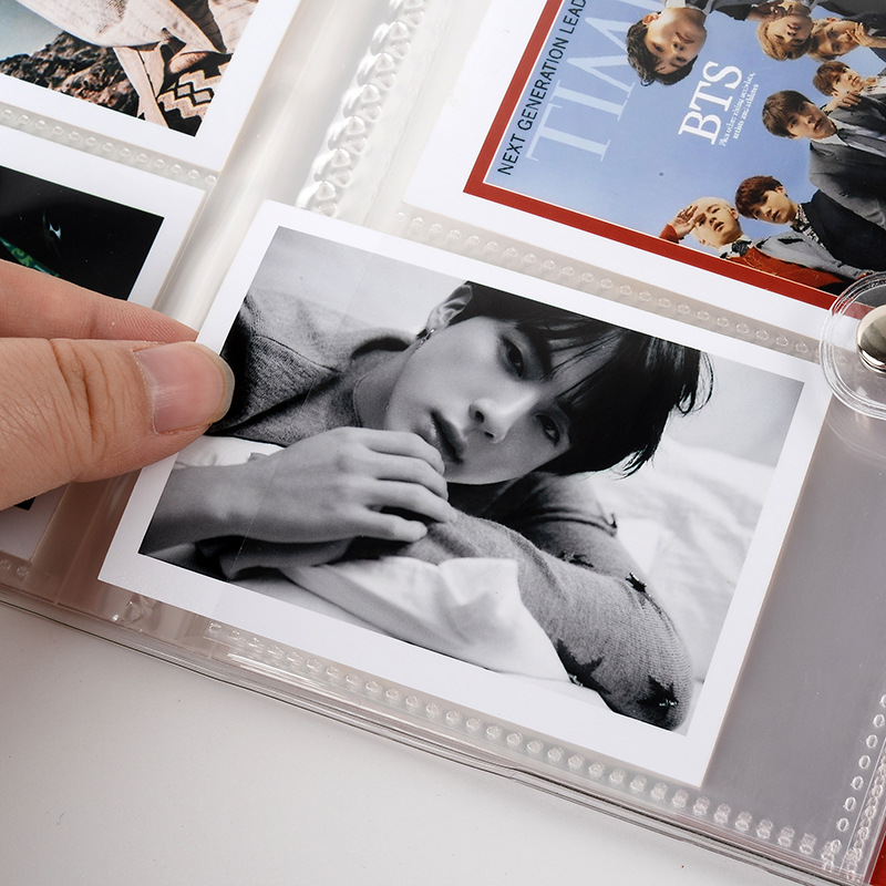 EZONE – Album Photo 3 pouces, Mini classeur de cartes de visite en PP, livre de Collection, Collection de timbres, livret