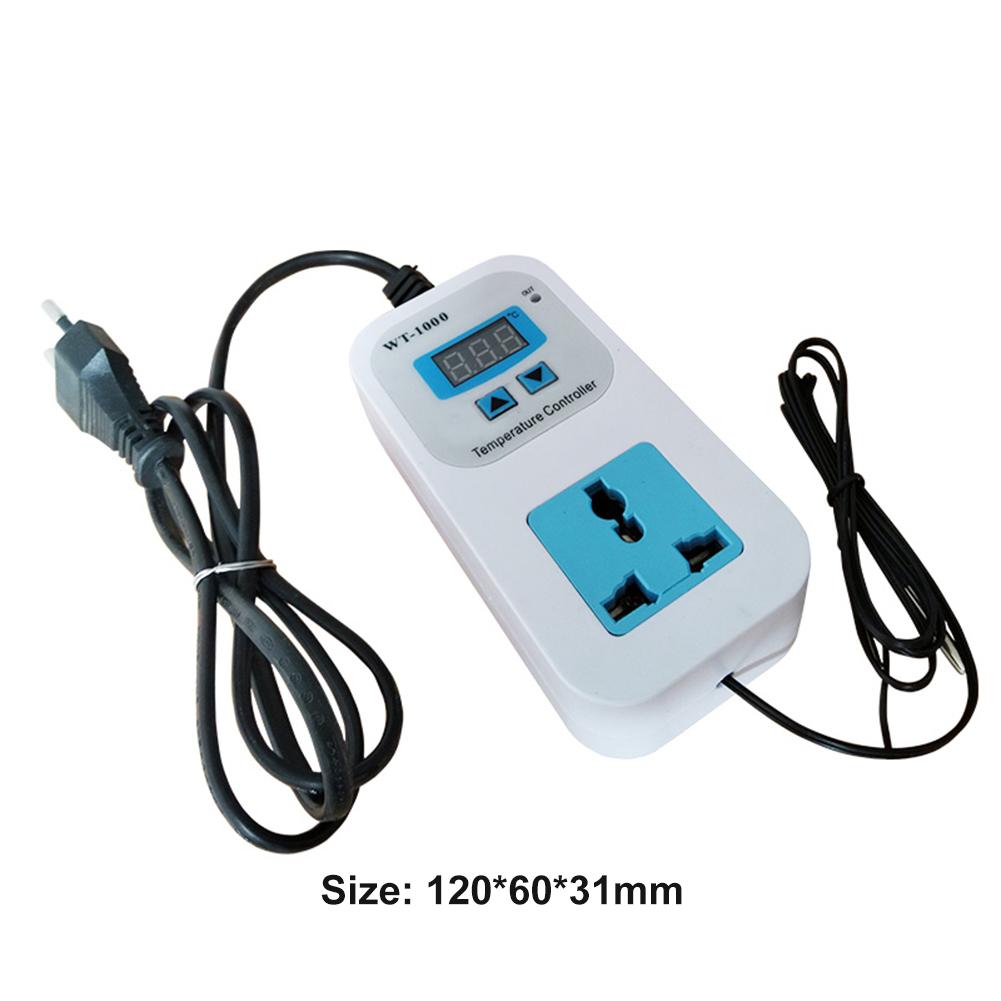 WT-1000 Intelligent Electronic Thermostat Socket Adjustable Temperature Socket Suitable for Household Freezer Water Tank