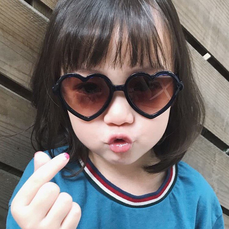 Hjerteform småbørnssolbriller piger drenge baby børn børn solbriller børn oculos de sol infantil