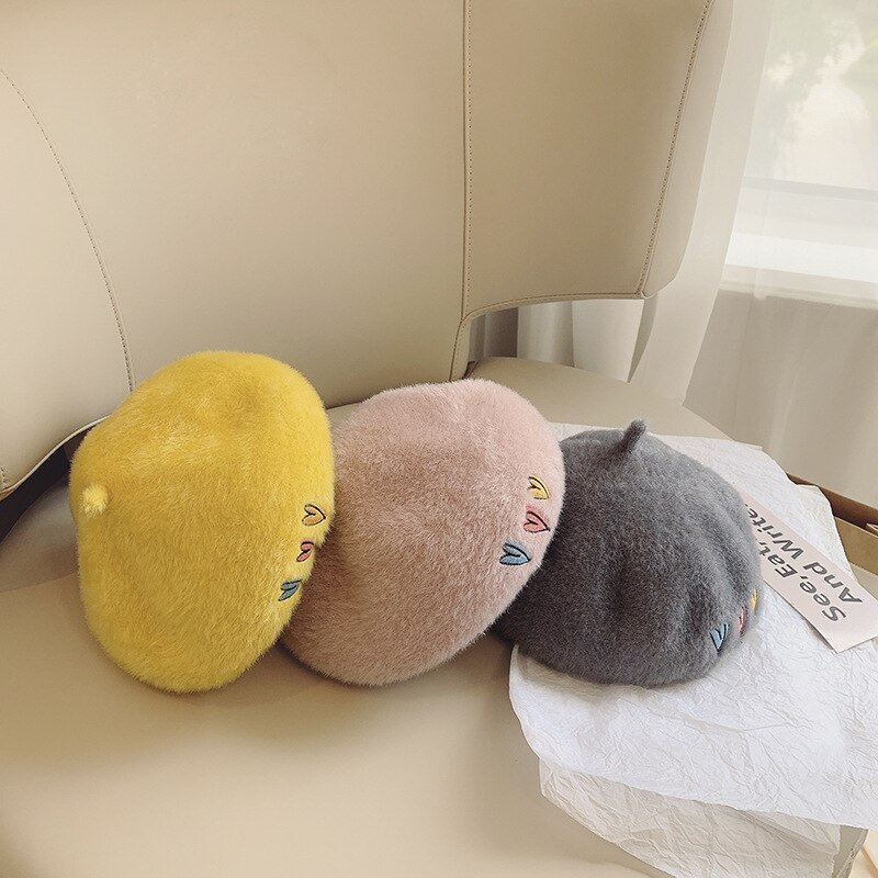 Boina de lana para niño y niña, gorros de lana para niño y niña, accesorios de ropa de de 52cm