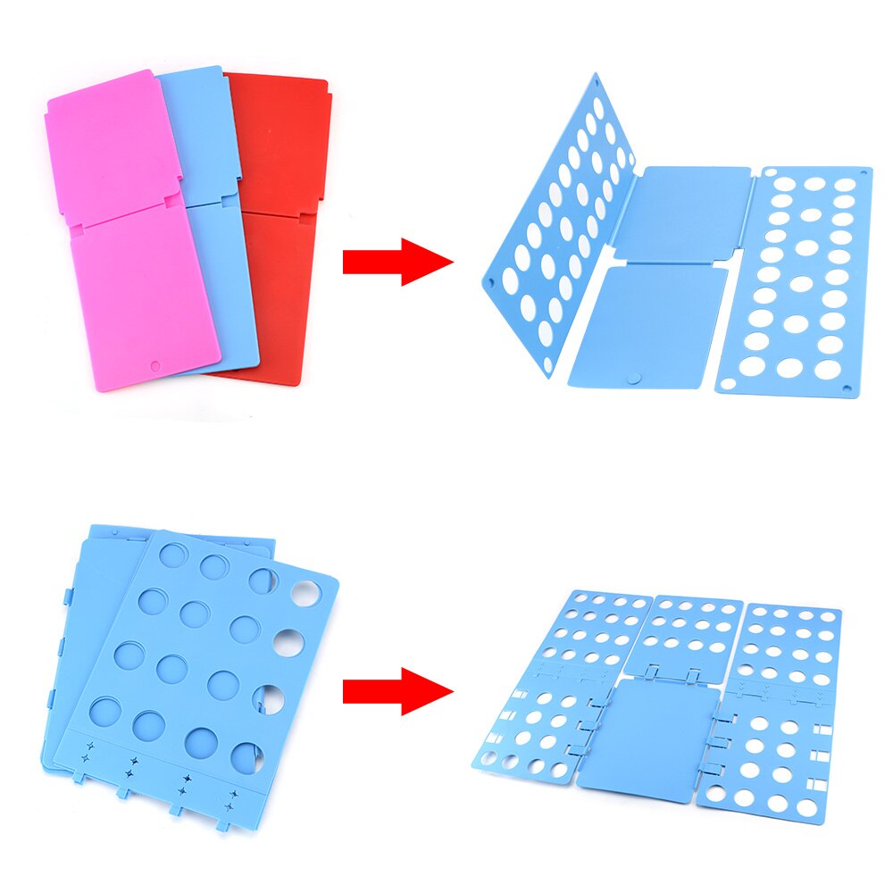Quick Household Cloth Folding Board Child/Adult Clothes Folder Closet Organizer Clothing Folders Board Organizer Laundry Storage