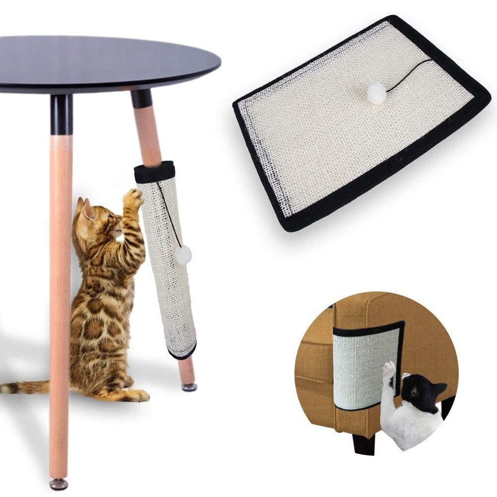Cat Kitten Scratch Board Furniture Protect Pad Sisal Scratching Post Grinding Claw Mat Furniture Sofa Protection Shield Pad
