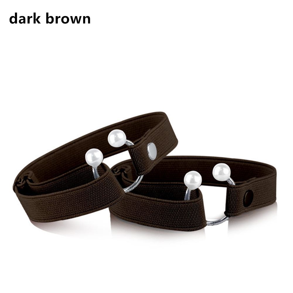 1 Paar Vrouwen Hoge Hakken Holding Anti-Slip Schoenveter Verstelbare Elastische Schoen Riem Riem Enkel Holding Schoenen Band Voor hoge Hakken: dark brown