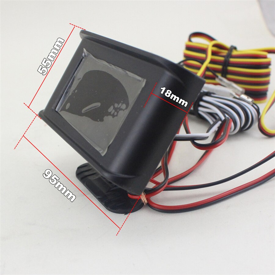 LCD 3 in 1 Gauge Meter 12v/24v Car Oil Pressure Gauge + Voltmeter Voltage Gauge + Water Temperature Gauge Meter With Sensors