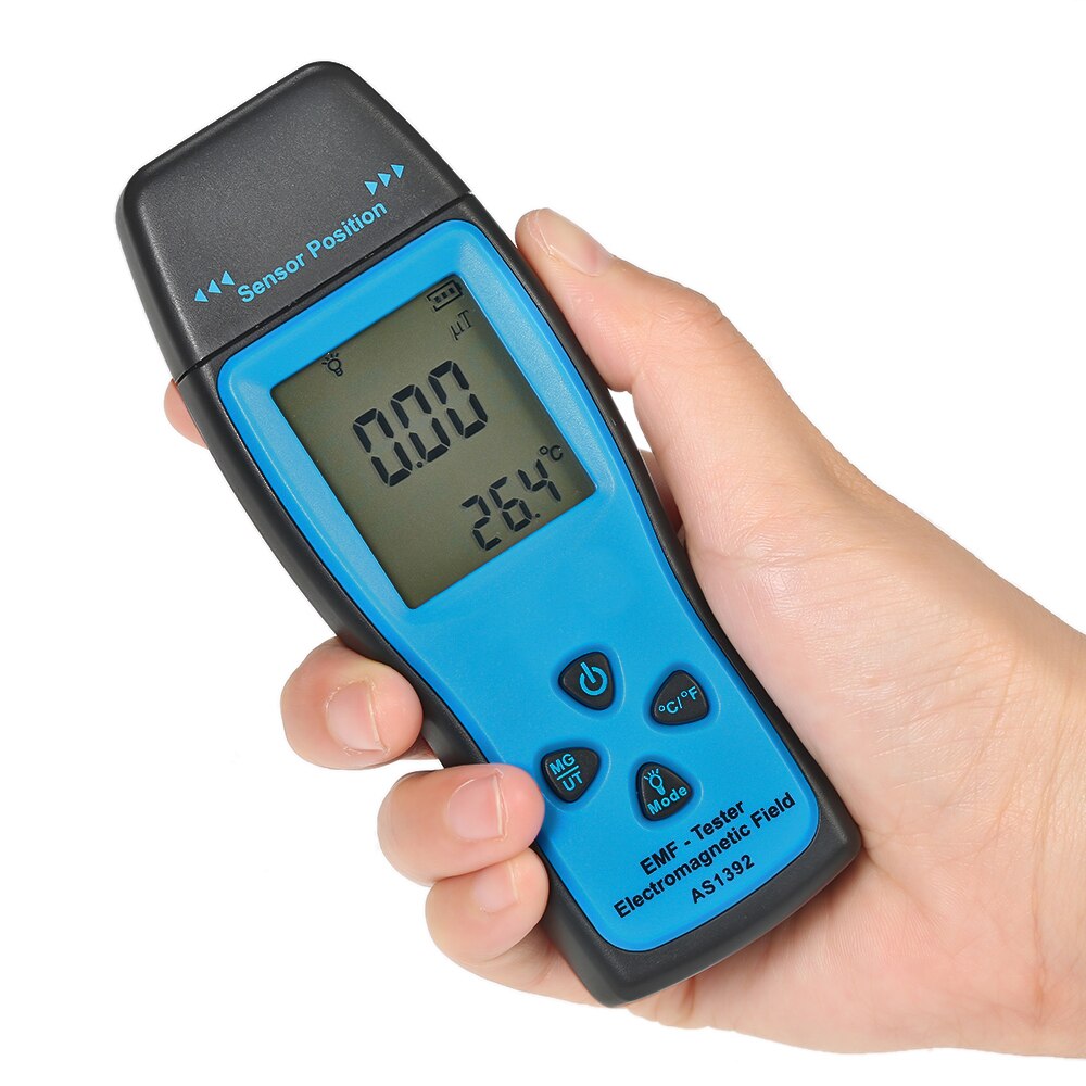 SMART SENSOR Handheld Mini Digital LCD EMF Tester Electromagnetic Field Radiation Detector Meter Dosimeter Tester Counter