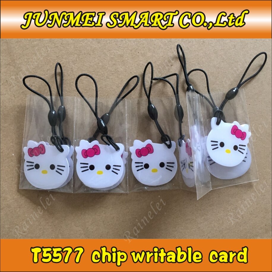 125Khz Proximity RFID EM4305 T5577 epoxy tag Smart ID Writable keyfob Rewriteable Token Tag Keyfobs Keychains Access Control