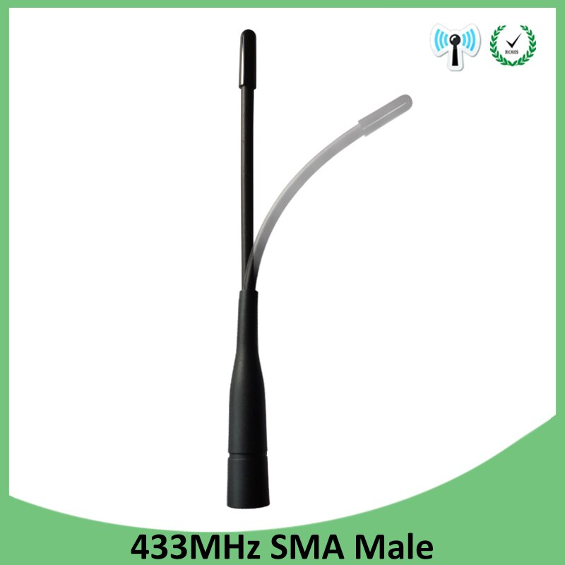 Antenne de connecteur mâle SMA 433 MHz, antenne directionnelle 433 m IOT étanche pour talkie-walkie sans fil