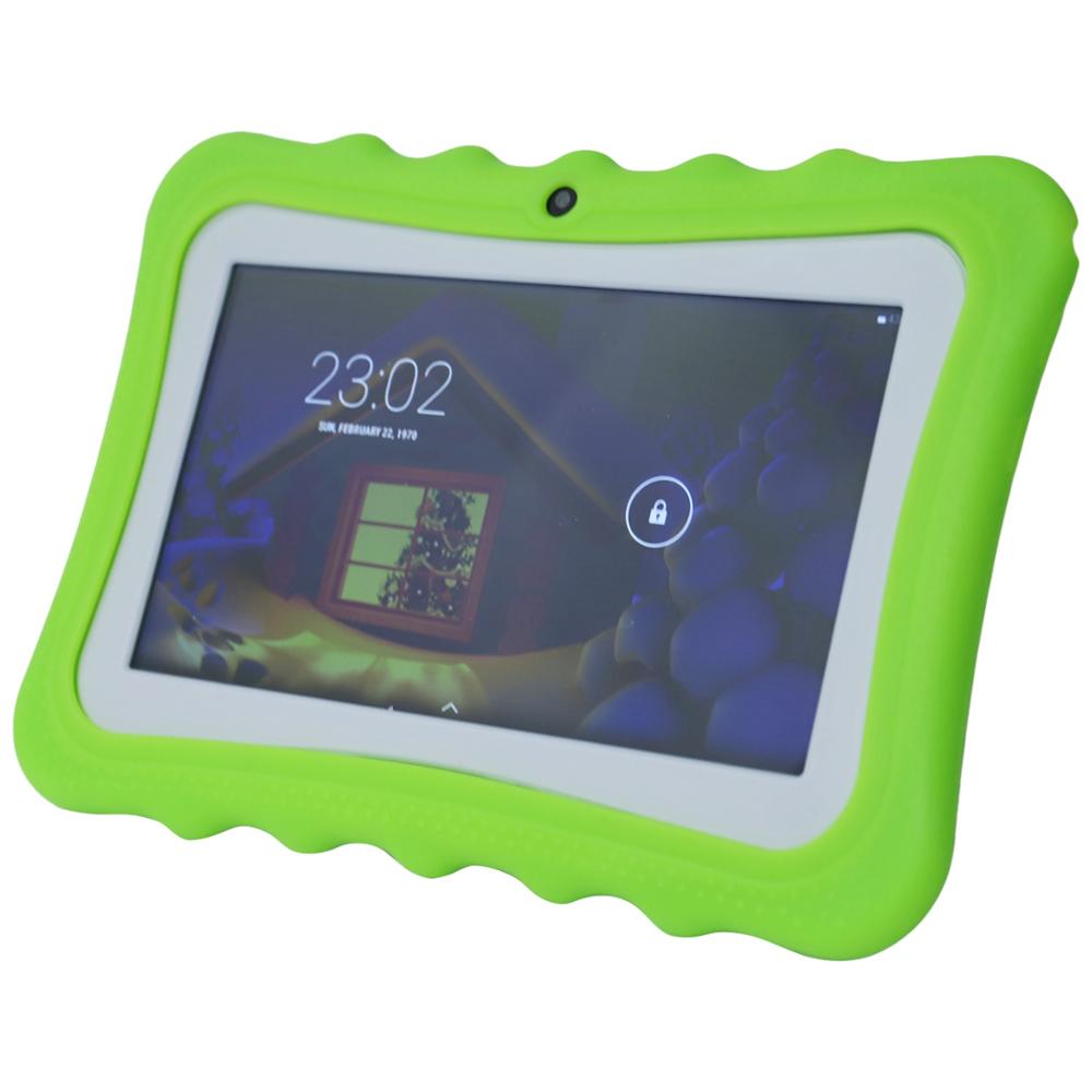 7 Inch Kids Tablet Android Dual Camera Wifi Onderwijs Game Voor Jongens Meisjes, Us Plug: Green