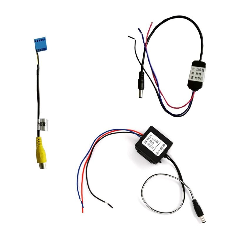 Car RCA Rear View Camera Plus Timer Relay Delay Filter for 5 Inch MIB Conversion Cable Adapter Replacement Parking Reverse