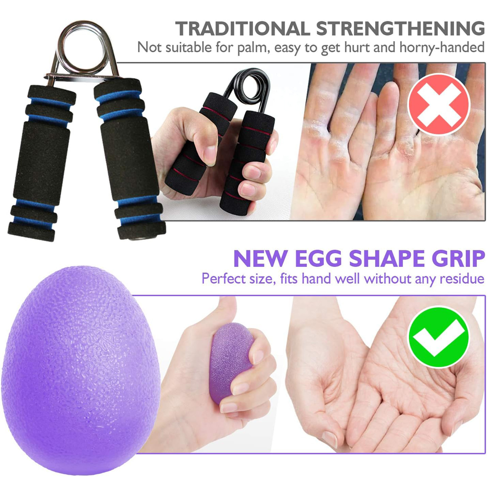 Silikon håndgrep ball egg treningsstudio Fitness finger tung mosjonist styrke muskelgjenoppretting griper trener stressavlastende klemme