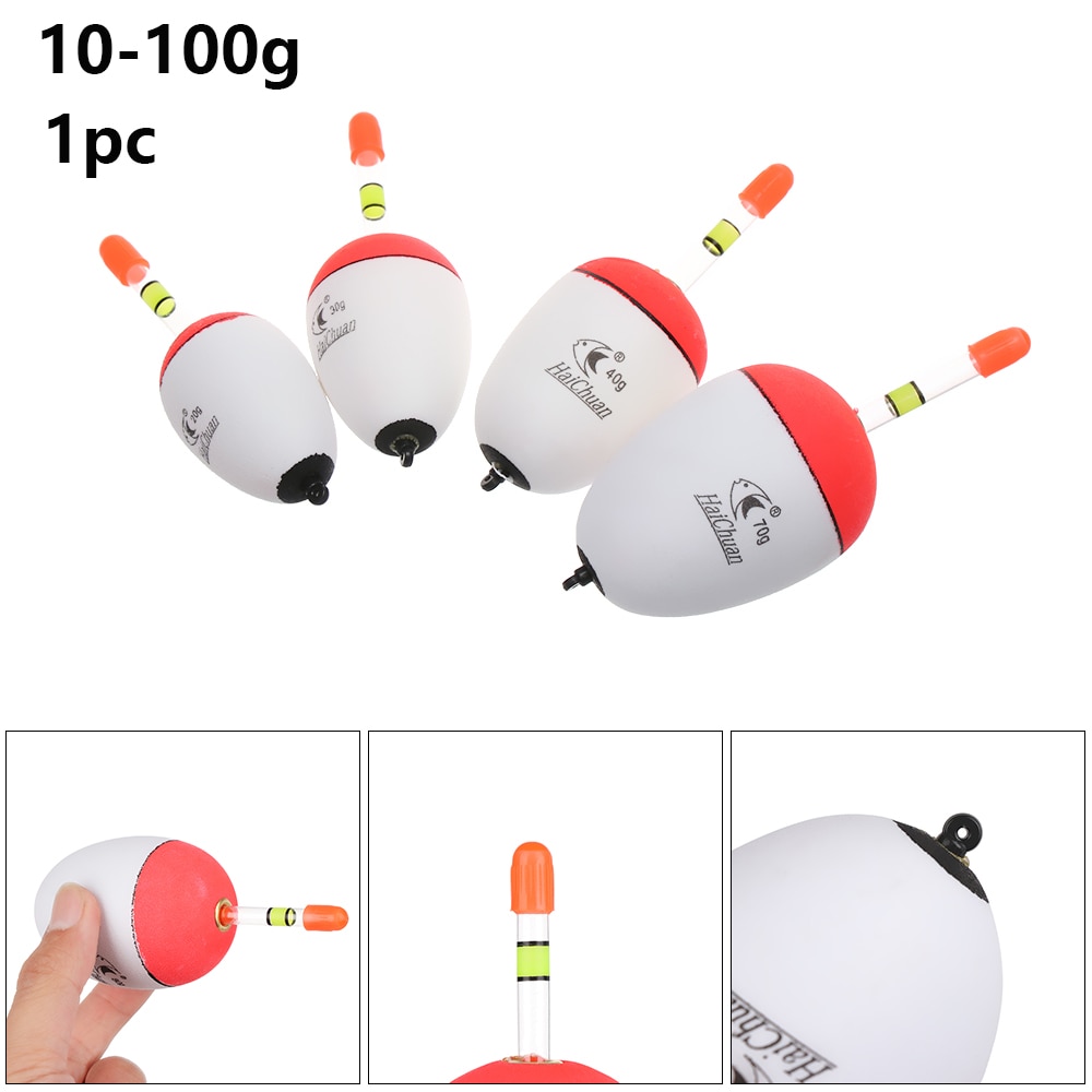 10-100g fiskeri nat float eva lysende float fisk agn til havfiskeri karpe fiskegrej tilbehør plast bobber