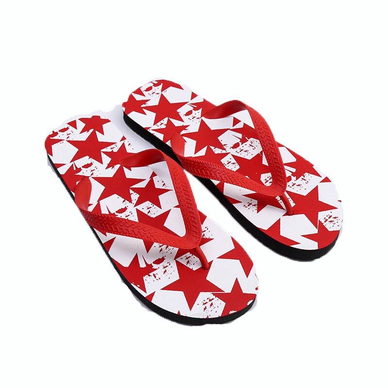 Märke män flip flops sommar strandsandaler tofflor för män halkfria slip-on flats skor män plus size 40-45 sandaler pantufa