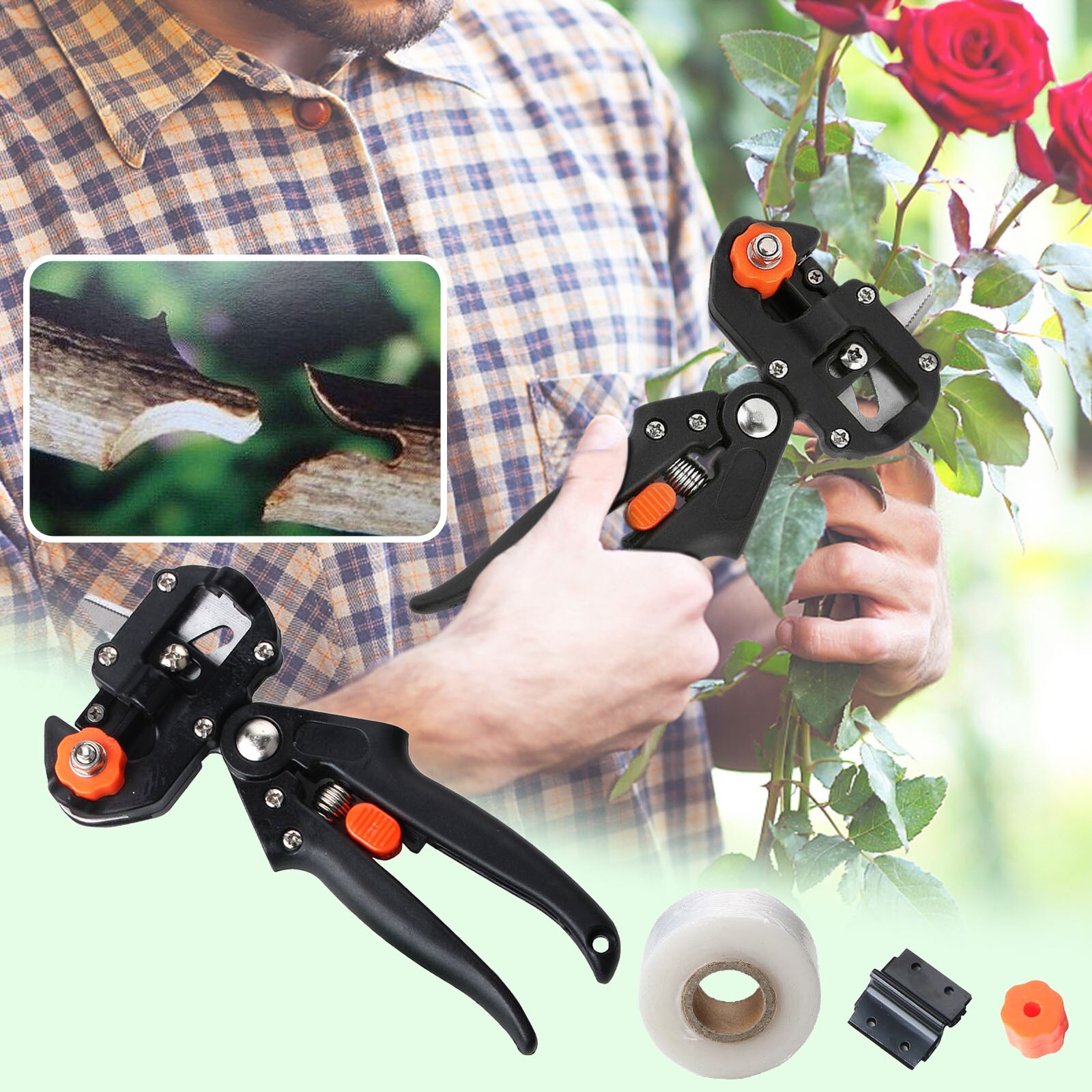 Grafting Pruner Garden Tool Branch Cutter Secateur Pruning Plant Shears Boxes Fruit Tree Grafting Scissor#g35