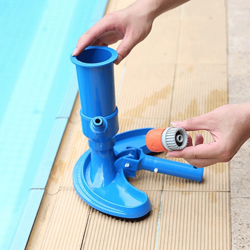 Aspirador portátil para piscina, limpiador subacuático con cepillo y bolsa de hojas, herramienta de limpieza para piscina