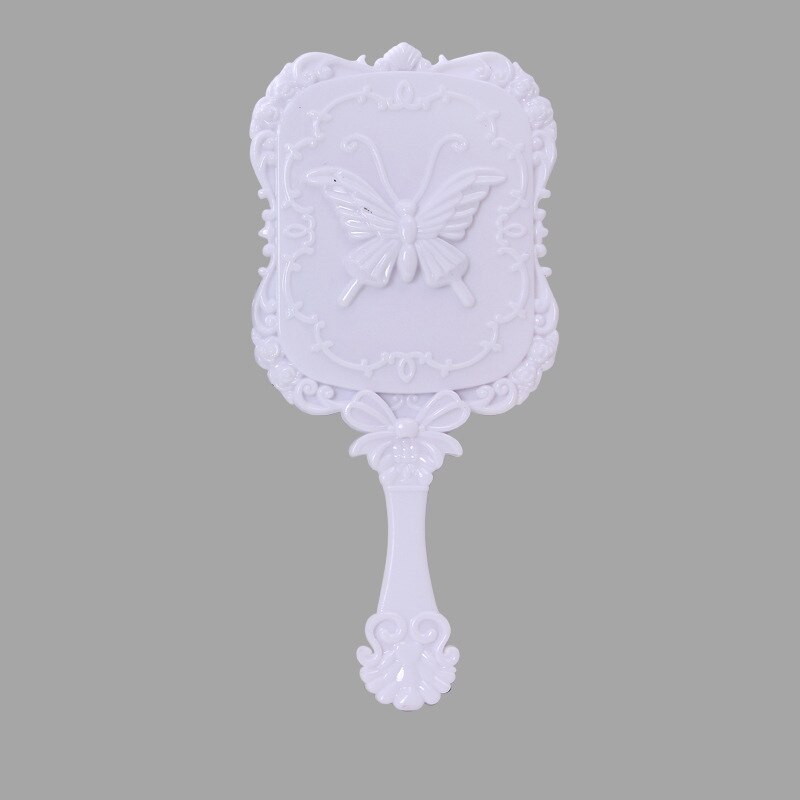 Kunststoff spiegel retro schmetterling Carving Dressing spiegel kleine griff machen-hoch spiegel 12.5*5,5 cm