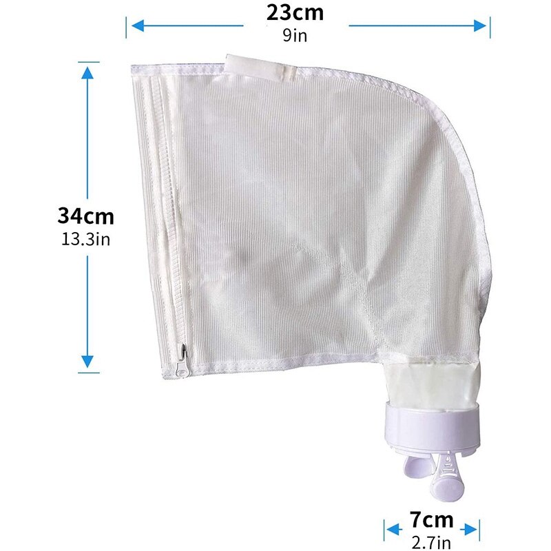 3PCS Zippered Bag Replacement Fits for Polaris 280,480 Pool Cleaner All Purpose Filter Bag Swimming Pool Cleaner Bags