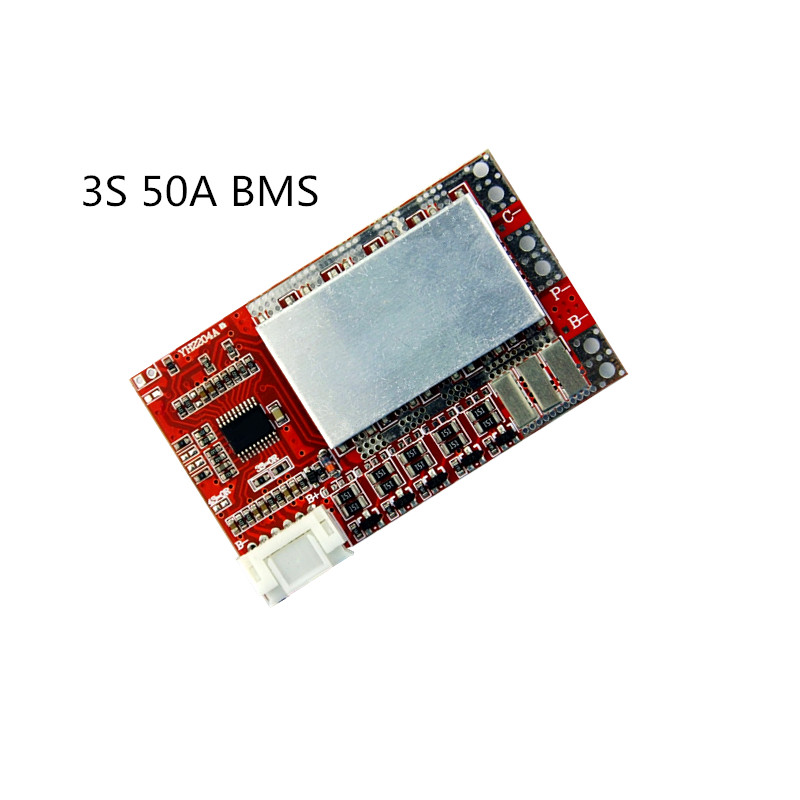 BMS 18650 Lipo/Lifepo4/Carte de Protection de Batterie Au Lithium 3.2V 3.7V 3S BMS 1.2A/1.3A 10A 15A 20A 30A 40A 50A 60A 100A: Kaki