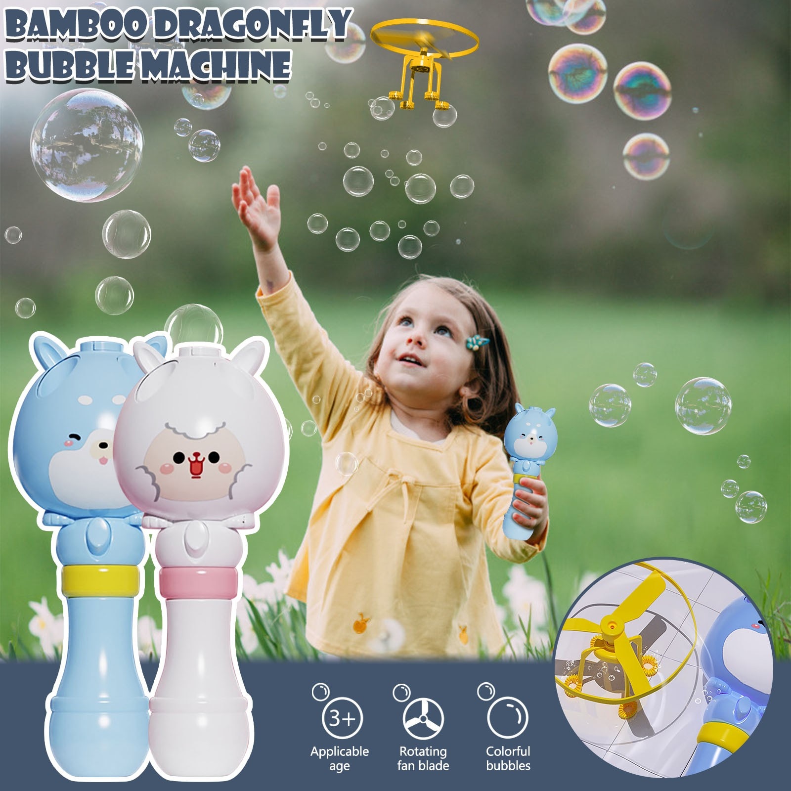 Kinderen Speelgoed Bubble Machine Fying Bamboe Bubble Machine Stok Kinderen Zomer Outdoor Speelgoed Zomer Bubble Blower Speelgoed