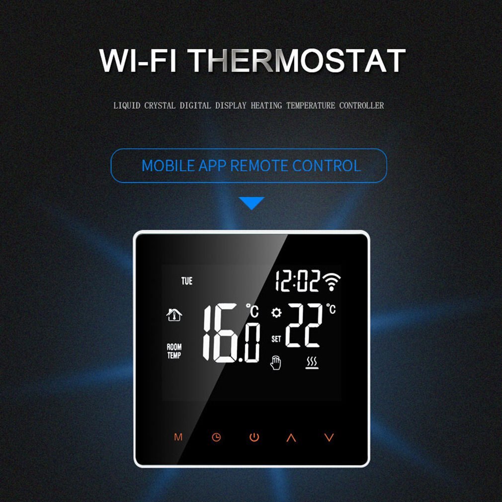 Floor heating all types of touch thermostat wire floor heating room thermostat touch screen LCD display temperature controller