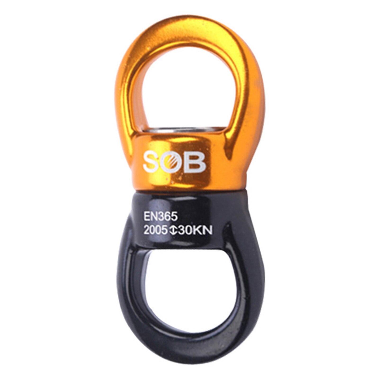 30KN Rock Climbing Swivel Rotor Hook Swivel Ring Rotary Connector for Mountaineering Rock Climbing Outdoor Rescue Rappelling