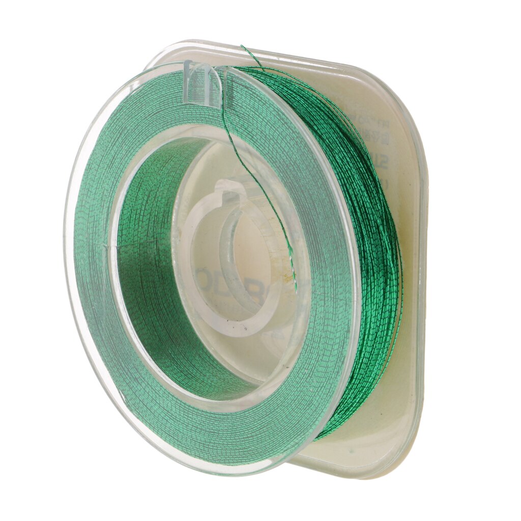 Metallic Bright Rod Building Thread Rod Guide Wrapping Thread Fixing Line: Green