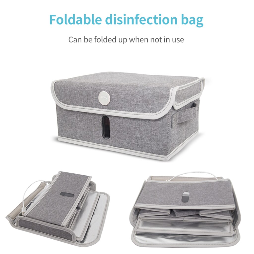 USB Powered Disinfection Portable Ultraviolet Sanitizer UV Sterilizer Bag For