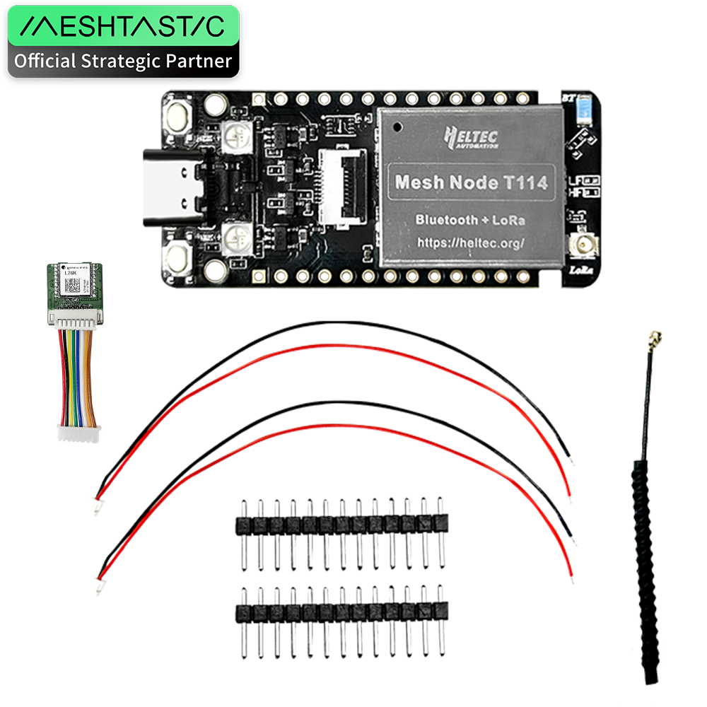 Meshtastic Tracker Heltec T114 V2 Nordic nRF52840 SX1262 LoRaWAN LoRa Arduino Positioning Devboard Low Power BLE WiFi: army green / Bundle 7