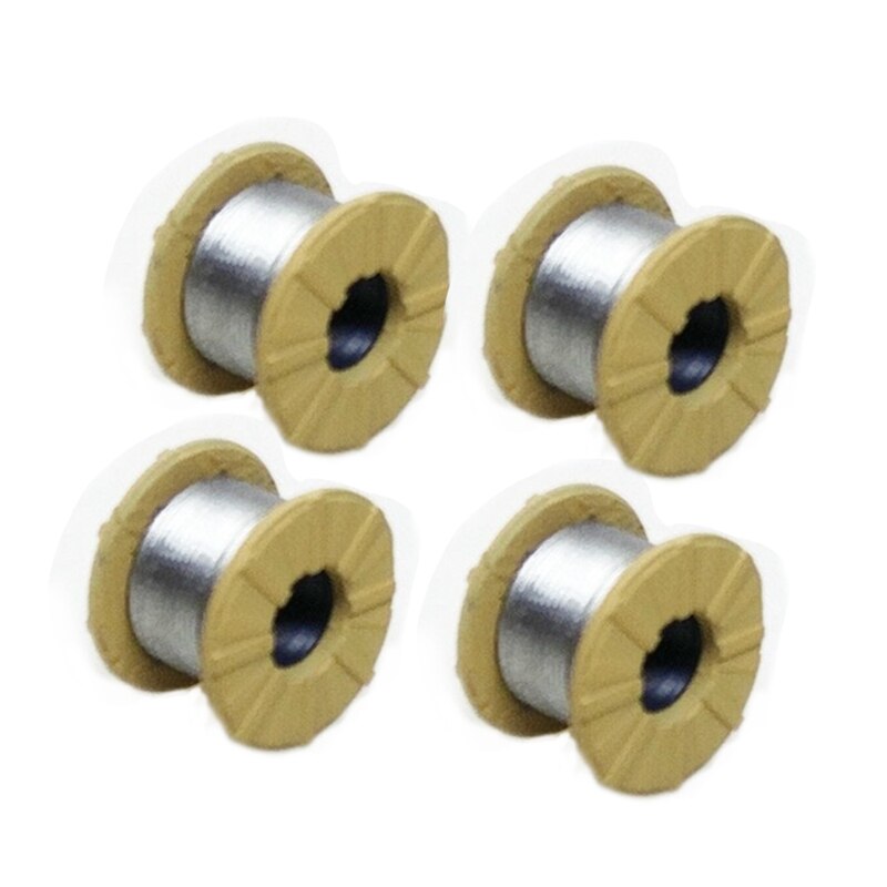 4Pcs 1:87 HO Scale Train Model Cable Sand Table Railway Cable Model Accessories - Silver Black S / L