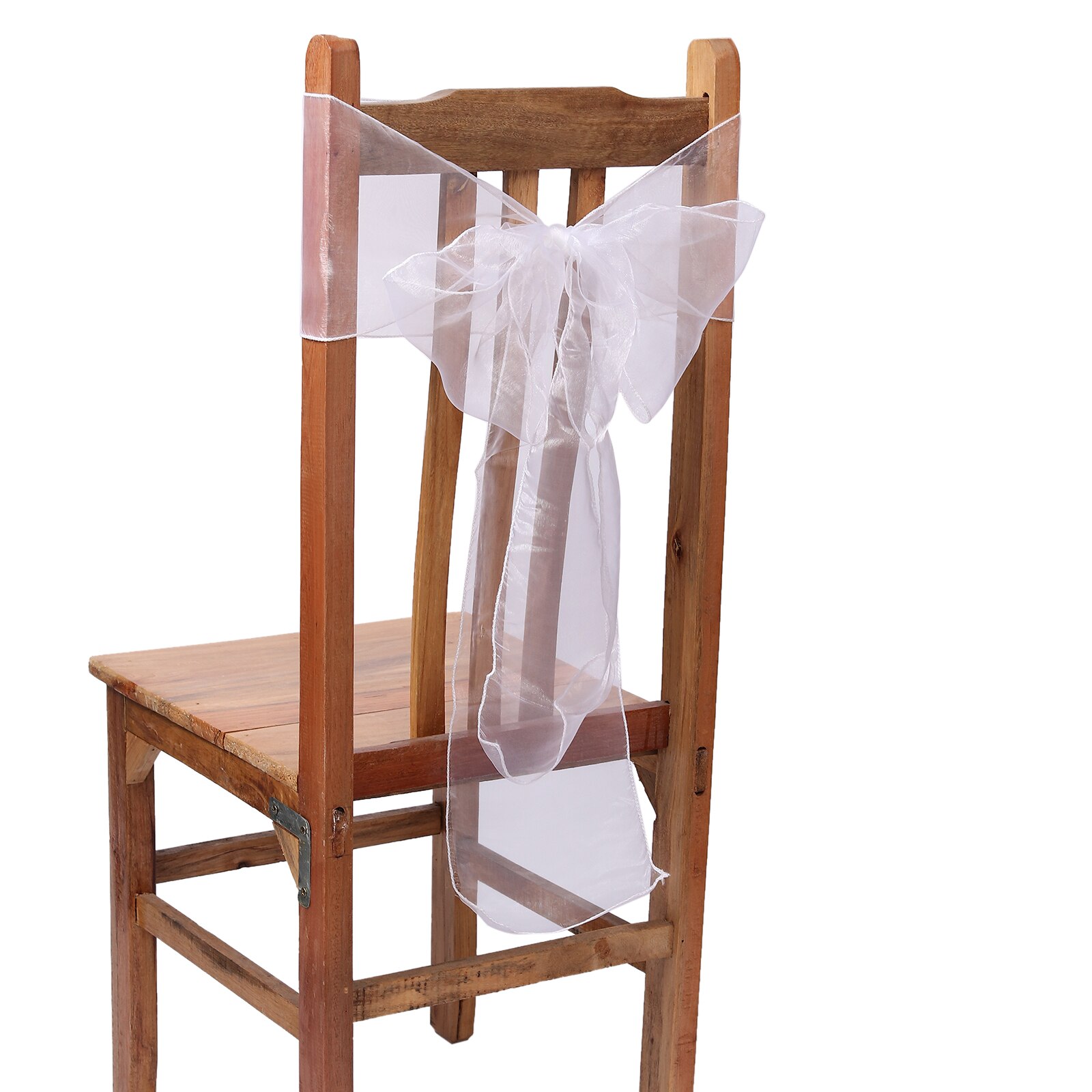 Proster vit rosa 50 st organza skärp stolsöverdrag rosett bröllopsfest bankett dekor rosett bankett bröllopsfest dekoration