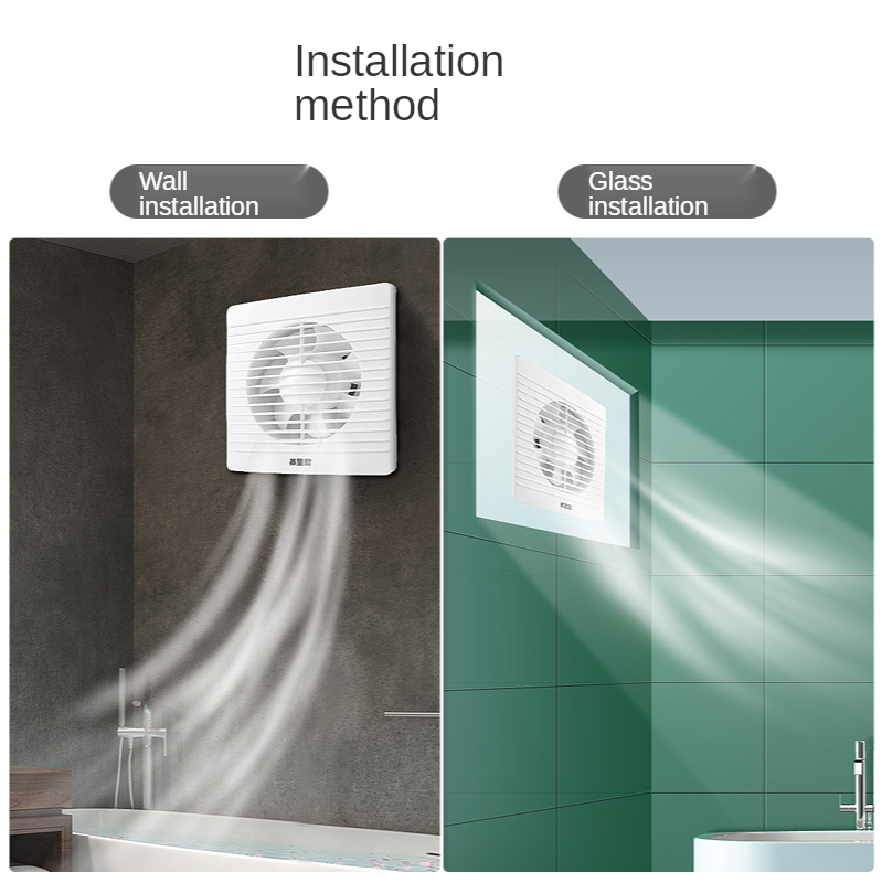 4&#39;&#39;6&#39;&#39;8&#39;&#39; Electric Exhaust Fan Bathroom Ceiling Fans Kitchen Low Noise Ventilator Wall Mounted Extractor Inline Pipe Exhaust Fan