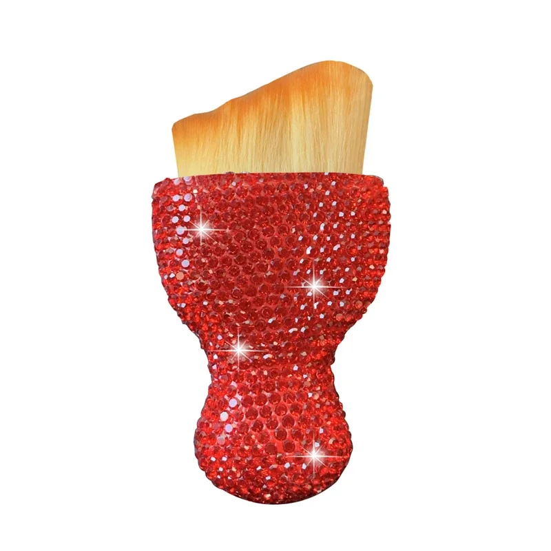 Cepillo de limpieza Interior de coche, cerdas suaves brillantes, multifuncional, para detalles de Interior de coche, Ordenador de cuero: Verde